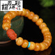 Quan Yin Beeswax Bracelet Natural Amber Old Beeswax White Jade Bucket Beads Old Type Pearl Red Round Beads Original DIY Duobao A7885 South Red Round Beads Duobao Bracelet