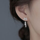 PT950 Platinum Earrings Bow Earrings Women 2025 New Style Platinum Earrings Earrings Chow Tai Fook Platinum Full Diamond Bow Earrings