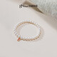 Jingrun Pearl Bracelet Fushun 18K Gold Freshwater Pearl Lucky Young Style Bracelet Chain for Girlfriend’s Birthday Gift