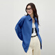 Qiushui Yiren Temperament Lapel Shirt 2025 Winter New Women's Fashion Simple Button Pocket Design Jacket