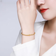 Peso Bird Quality Gold Bracelet Pure Gold Transfer Bead Bracelet Women's Ancient Method Inherited Ball Beads 9999 Gold Beaded Jewelry Red