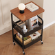 Shanshan wood art coffee table living room small bedside table bedside table bedroom movable storage rack home side table small cabinet