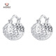 Aido Diamond pt950 platinum earrings for women, shiny platinum crushed ice pine cone earrings, fashionable and versatile earrings, a pair, weighing 6.2-6.4 grams