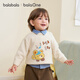 Balabala children's clothing baby sweater children's sweater boys and girls 2025 winter round neck sweater cute 209425103207