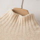 Late White New Product 2025 Winter Wool Fashion Simple Casual Warm Sweater Temperament Turtleneck Sweater Women Beige M