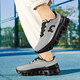 
[Same model of Angjia] Carbon board running shoes shock-absorbing men's trendy breathable mesh lightweight outdoor anti-odor sneakers dark gray-black-Shuai Le 9912 41