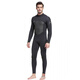 SBART new men's 5MM one-piece wetsuit for girls, cold-proof and warm wetsuit for adults, surfing swimsuit, 1164 black with fine embossing XL