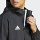 Adidas football training sports hooded jacket men's autumn Adidas official IK4010 black XL