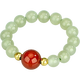Laomiao silver ring S925 Hotan jade bead and agate ring S925 Hotan jade bead and agate ring No Specifications