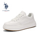 U.S. POLO ASSN. Autumn new business casual shoes Paul men's shoes fashionable and versatile leather white shoes thick-soled non-slip heightening sneakers