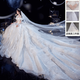 Overview Wedding Dress Main 2025 Bride Texture French Light Heavy Industry Trailing Women Small Niche Light Luxury Trailing Style Eight-piece Set XL