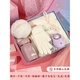 Winter warm scarf for girls 2025 new hat and gloves three-piece set birthday gift heart-warming gift box pink D style 3-piece set