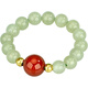 Laomiao silver ring S925 Hotan jade bead and agate ring S925 Hotan jade bead and agate ring No Specifications