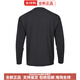 DESCENTE Essential series simple Henry collar quick-drying long-sleeved sports T-shirt sweater for men BK-BLACK L