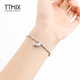 TTMIX crushed ice ice gourd bracelet pt950 platinum bracelet women's bamboo bracelet platinum bracelet birthday gift B style 10.9-11.1g 16+3cm