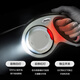 FLEXI pet dog automatic traction rope automatic retractable chain accessories LED light-mysterious black