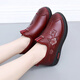 Pull back old Beijing cloth shoes mother's shoes winter velvet anti-slip warm old middle-aged women's shoes cotton shoes 1065 red 38