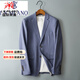 International Milan luxury high-end brand men's high-end suit jacket men's spring and autumn new men's business casual suit top Khaki XL recommended 140-160Jin Jin equals 0.5 kg