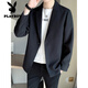 Playboy (Playboy) Jaqueta de traje de color caqui Spring para hombres 2025 Nuevo tops de la marca de moda masculina Traje primavera y chaqueta de otoño Black M