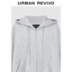UR2025 Herbst neue Frauenkleidung Moderne neutrale, lockere Kapuze -Kordeljacke UWM150096