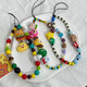 Original hand-made beaded mobile phone hanging chain lanyard cute child fun wrist short ccd camera chain hanging decoration cartoon Oriki Bear