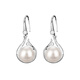 QPQK natural freshwater pearl earrings, feminine, high-end, niche, 2025 new style young earrings, authentic earrings, white shell earrings