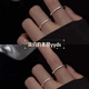 NSYCA Old Phoenix 999 sterling silver plain ring ring for men and women, small closed mouth 999 pure silver tail ring, simple couple ring 999 pure silver simple plain ring / fine style 1.5 size 6 reference weight 90-105 Jin Jin is equal to 0.5 kg Lao Fengxiang