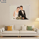 Hong Kong and Vietnam double-sided transparent acrylic wedding photo frame for hanging on the wall, photo development, printing and customization to make a family portrait table, double-sided transparent rounded corners, 6 inches, inner frame 10.2*15.2 cm for hanging