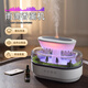 South Sandwich Aromatherapy Machine Automatic Scent Sprayer White Noise Humidifier Desktop Micro Landscape Home Bedroom Silent Colorful Ambient Light Large Fog White Noise Aromatherapy Humidifier Simulated Raindrops + Micro Landscape Silent + Z5 Bottle Essence