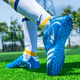 Double star football shoes for men, teenagers, middle school students, adults and children, tf nail-breaking sports competition special training, sky blue 38
