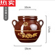MZXM Jingdezhen ceramic lard jar oil jar kitchen household clay pottery with lid oil jar storage container old-fashioned 4Jin Jin equal to 0.5 kg water capacity oil jar