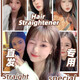 Xiaomi Guoba Trendy Life Appliances New Wireless Folding Hair Straightening Comb Intelligent Temperature Control Negative Ion Hair Care Curling Artifact Student Dormitory Straightening and Curling Dual-Purpose Inner Buckle High Top of the Head Does Not Harm Hair Girly Pink Long Battery Life-Smart Power Off-Professional