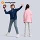 Moodytiger children's sweatshirts are warm and moisture-absorbent 25 years new winter boys' tops half-zip stand-up collar soft girls' sportswear