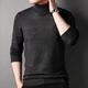 XJSGS light luxury international high-end brand men's double-turn turtleneck long-sleeved sweater 2026 new autumn and winter base sweater high-end black counter same style winter style XL 180/96A