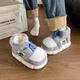 Cantonese grass winter high-top cotton slippers for men, thickened to keep warm and cold-proof, women's thick soft-soled couple snow boots cotton slippers, gray-Feng Lingmin, warm and comfortable, 42-43, one size too small