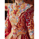 Yifen Mengfang High-End Xiuhe Suit Bride 2025 Nouvelle robe de mariée Robe de mariée chinoise Dragon et Phoenix Robe de mariée de robe Phoenix Robe rouge Robe automne