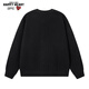 Charles Heart Simple Retro Cardigan Button Sweater for Men and Women Autumn and Winter Embroidered Sweater Couple Tops Black M