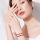 Chow Tai Fook 999 Gold Bracelet Cat's Eye Transfer Beads Hand Strap 3D Hard Gold Adjustable Zodiac Year Gift Exquisite Box Cat's Eye Beads Red Bracelet