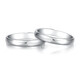 DRPT950 Platinum Pair of Platinum Rings for Couples to Give to Boyfriend and Girlfriend as Valentine's Day, Birthday and Anniversary Gifts. Couples' Pair of Platinum Rings with Engraving Default for Live and Closed Contact