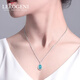 Lirokini Necklace for Women 18K Gold Apatite Pendant Women's High-end Jewelry Birthday Memorial Gift for Girlfriend and Wife 1 Carat 18K Gold Apatite Pendant Brand Gift Box