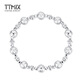 TTMIX honeycomb lantern bead platinum bracelet pt950 platinum bracelet women's platinum bracelet laser bead bracelet gold weight 20.00g inner circumference 16cm thick 7.8mm