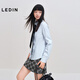 LeDing long-sleeved shirt women's top C2CAF4240 blue 1 L