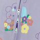 Purple flower language 100% cotton children's one-piece pajamas spring and autumn baby boys and girls anti-kicking sleeping bag purple 130