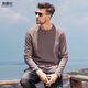 ENCEOLON 230G T-shirt à manches longues en velours long en velours