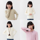 Zuoxi children's clothing girls' bottoming shirt autumn and winter 2025 new children's skin-friendly long-sleeved T-shirt winter tops off-white 160