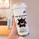 膳魔师（THERMOS）创意耿鬼保温杯大容量吸管水杯便携双饮口咖啡杯子新款男女高颜值 BXAB13794幽灵+配挂绳 陶瓷内胆