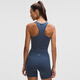 Lululemon丨Ebb to Street women's short racer vest LW1CJUS twill blue S /6