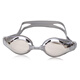 Gafas de natación galvanizadas YINGFA, impermeables y antivaho, revestimiento brillante, equipadas con tapones para los oídos con agente antivaho, montura grande clásica y cómoda Y2800M, revestimiento gris (con agente antivaho + tapones para los oídos)