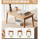 Croft bay window table, all solid wood bed computer table, modern simple living room, small tea house, small balcony table with low legs