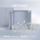HEFANG He Fang Jewelry Sparkling Sugar Cube Crown Elegant Ladies Light Luxury High-end Birthday Gift for Girlfriend Silver (Customized products do not support returns or exchanges)